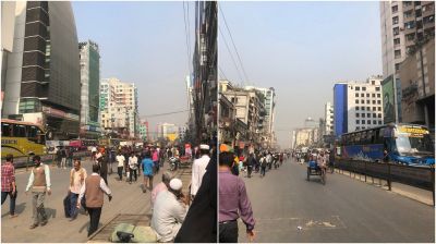 অটোরিকশা চালকদের বাড্ডায় সড়ক অবরোধ