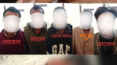 শেরপুরে ডাকাতির প্রস্তুতিকালে গ্রেফতার ৫