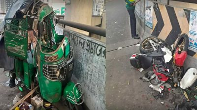 মৌচাক ফ্লাইওভারে সিএনজি ও মোটরসাইকেলের সংঘর্ষে দুজন নিহত