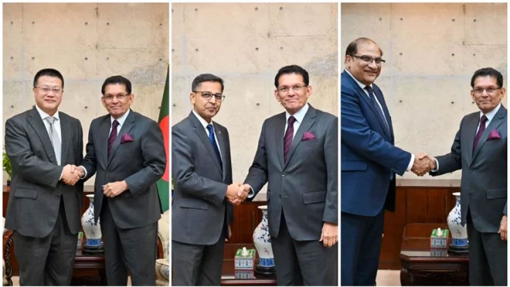 চীন, ভারত ও পাকিস্তানের দূতদের সঙ্গে পররাষ্ট্রমন্ত্রীর বৈঠক