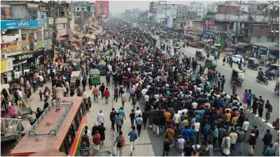 শেষ মুহূর্তের প্রচারণায় শেরপুরে বিএনপির বিশাল মিছিল, নেতৃত্বে গোলাম মোঃ সিরাজ