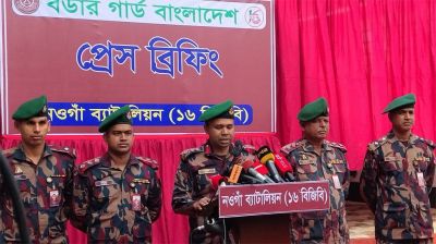 বগুড়ায় ২৪ প্লাটুন বিজিবি সদস্য মোতায়েন