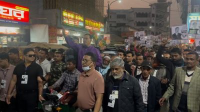 কিশোরগঞ্জ-১ আসনে চুন্নুর মোরগ প্রতীকের সমর্থনে সমাবেশ