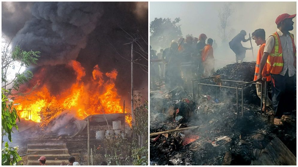 রোহিঙ্গা ক্যাম্পের কারিতাস কার্যালয়ে আগুনে পুড়েছে ৫০ লাখ টাকার মালামাল