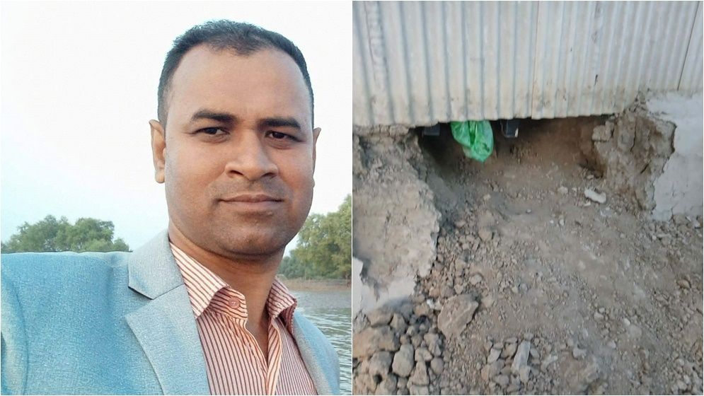 কয়রায় সিধ কেটে ঘরে ঢুকে ওষধ ব্যবসায়ীকে কুপিয়ে হত্যা