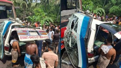 ফরিদপুরে বাস-অ্যাম্বুলেন্স সংঘর্ষে ৫ জন নিহত