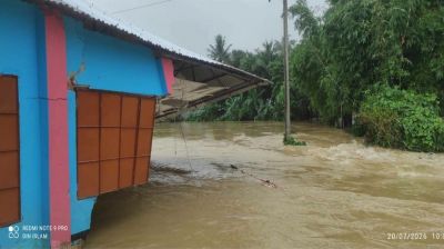 অতিবৃষ্টি ও পাহাড়ি ঢলে কলমাকান্দায় সড়ক, কৃষিজমি ও মৎস্য খাতে ব্যাপক ক্ষতি