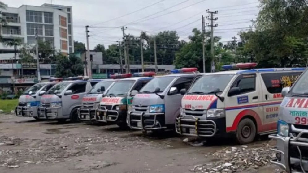 ঢামেকে অ্যাম্বুলেন্স ধর্মঘট ৭ দিনের জন্য স্থগিত